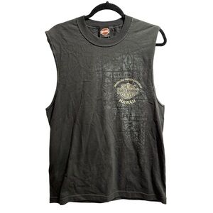 Sleeveless Harley Davidson Black Honolulu Hawaii Shirt, Tank, size‎ Medium